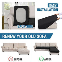Sectional Couch Covers 3 Pieces Sofa Seat Cushion Covers L Shape Separate
