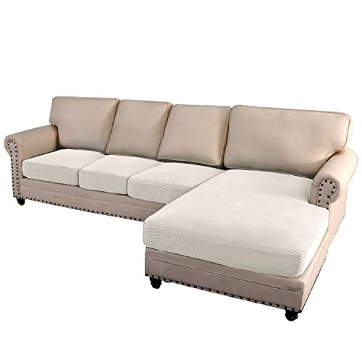 Sectional Couch Covers 3 Pieces Sofa Seat Cushion Covers L Shape Separate