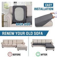 Sectional Couch Covers 3 Pieces Sofa Seat Cushion Covers L Shape Separate