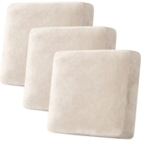Velvet Stretch Couch Cushion Cover Plush Cushion Slipcover