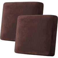 Velvet Stretch Couch Cushion Cover Plush Cushion Slipcover