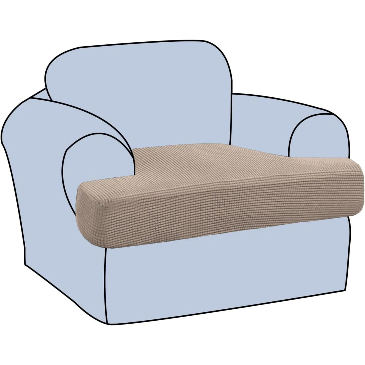 Stretch T Cushion Chair Sofa Slipcover