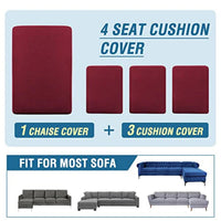 Sectional Couch Covers 3 Pieces Sofa Seat Cushion Covers L Shape Separate