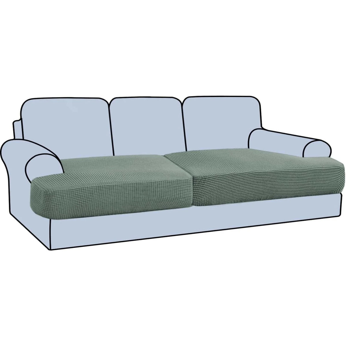 Stretch T Cushion Chair Sofa Slipcover