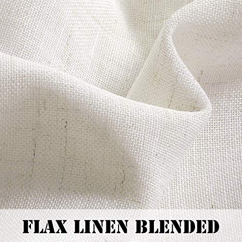 Linen Privacy Light Filtering Grommet Sheer Curtains