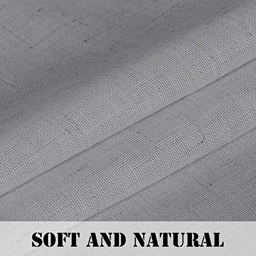 Linen Privacy Light Filtering Grommet Sheer Curtains