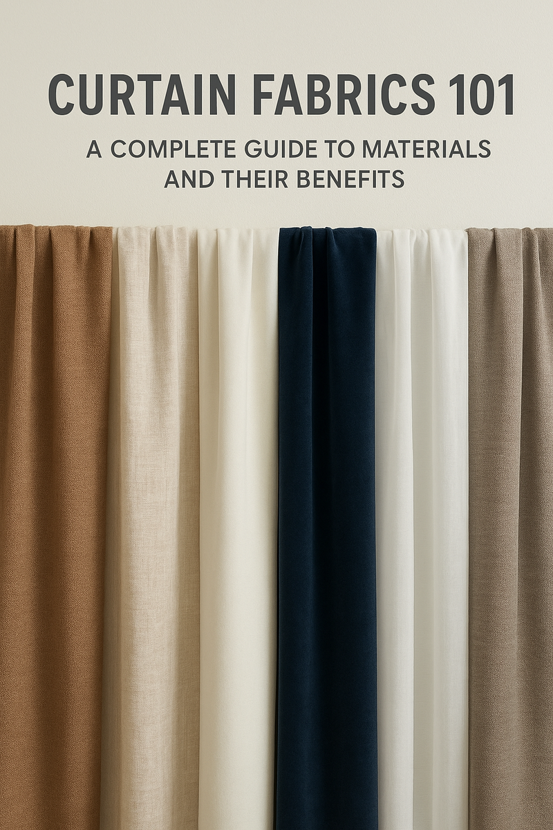 🪟 Curtain Fabrics 101: A Complete Guide to Materials and Their Benefits