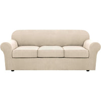 4 Piece Stretch Couch Covers for Cushion Couch Sofa Furniture Slipcovers