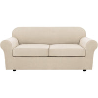 4 Piece Stretch Couch Covers for Cushion Couch Sofa Furniture Slipcovers
