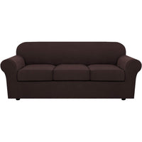 4 Piece Stretch Couch Covers for Cushion Couch Sofa Furniture Slipcovers