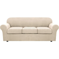 4 Piece Stretch Couch Covers for Cushion Couch Sofa Furniture Slipcovers