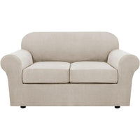 4 Piece Stretch Couch Covers for Cushion Couch Sofa Furniture Slipcovers