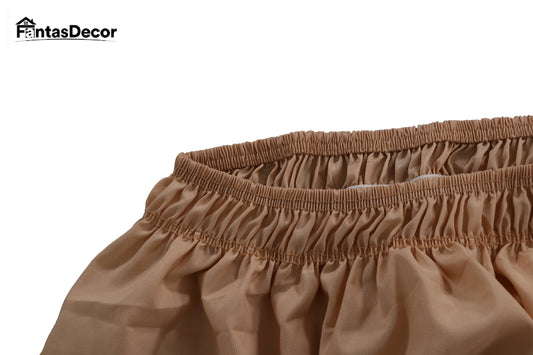 FantasDecor Pleated Full Bed Skirt Tailored Drop Easy Fit - Bed Skirt for Full Beds