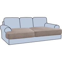 Stretch T Cushion Sofa Slipcovers Individually Sofa Cushion Covers Jacquard Fabric