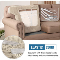 Stretch T Cushion Sofa Slipcovers Individually Sofa Cushion Covers Jacquard Fabric