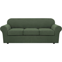 4 Piece Stretch Couch Covers for Cushion Couch Sofa Furniture Slipcovers