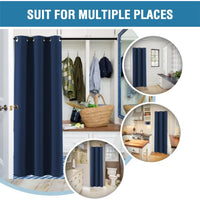 H.VERSAILTEX Doorway Curtain Blackout Closet Door Curtain Room Divider
