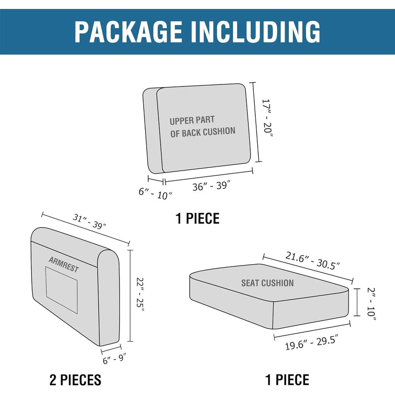 Multi-Pieces Chair Covers Stretch Couch Covers