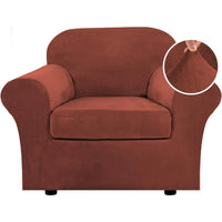 Modern Velvet Plush High Stretch Sofa Slipcover