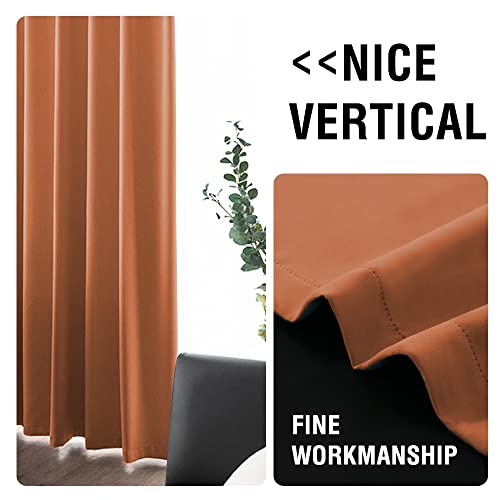 H.VERSAILTEX 100% Blackout Curtain Panels 96 Inches Long Thermal Insulated Blackout Lined Curtains for Bedroom Two Layers Full Light Blocking Drapes for Living Room, 2 Panels, Hunter Green