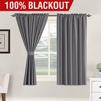 H.VERSAILTEX 100% Blackout Curtain Panels 96 Inches Long Thermal Insulated Blackout Lined Curtains for Bedroom Two Layers Full Light Blocking Drapes for Living Room, 2 Panels, Hunter Green