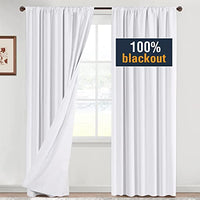 H.VERSAILTEX 100% Blackout Curtain Panels 96 Inches Long Thermal Insulated Blackout Lined Curtains for Bedroom Two Layers Full Light Blocking Drapes for Living Room, 2 Panels, Hunter Green