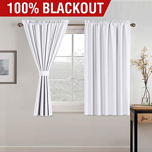 H.VERSAILTEX 100% Blackout Curtain Panels 96 Inches Long Thermal Insulated Blackout Lined Curtains for Bedroom Two Layers Full Light Blocking Drapes for Living Room, 2 Panels, Hunter Green