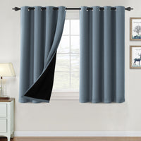 ✨special discount✨100% Blackout Thermal Insulated Blackout Curtains for Bedroom