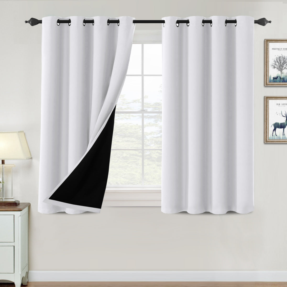 ✨special discount✨100% Blackout Thermal Insulated Blackout Curtains for Bedroom