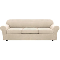 4 Piece Stretch Couch Covers for Cushion Couch Sofa Furniture Slipcovers