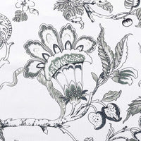 Turquoize Blackout Curtains 2 Panels Set Floral Print Drapes for Bedroom Thermal Insulated Grommet Window Curtain for Living Room(52"x 108",Antique Green Floral)