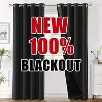 H.VERSAILTEX 100% Blackout Curtain Panels 96 Inches Long Thermal Insulated Blackout Lined Curtains for Bedroom Two Layers Full Light Blocking Drapes for Living Room, 2 Panels, Hunter Green