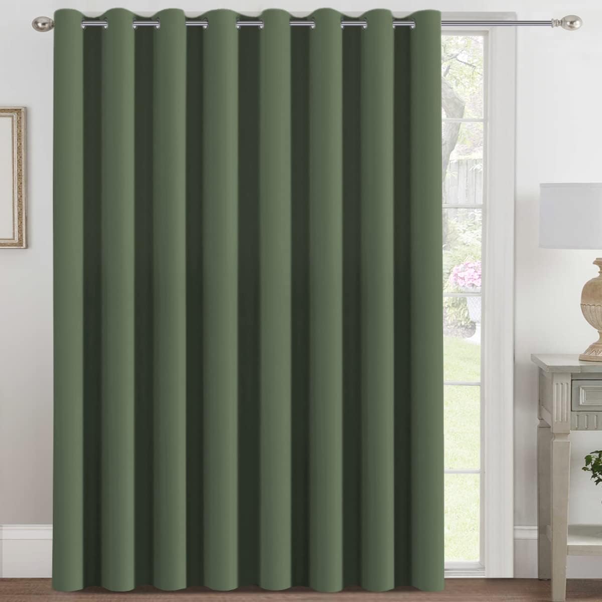 2pcs H.VERSAILTEX Light Blocking Curtain for Living Room Thermal Insulated Window Treatment Panel/Drape for Dining Room, Elegant Soft Curtain for Bedroom Grommet Top One Panel