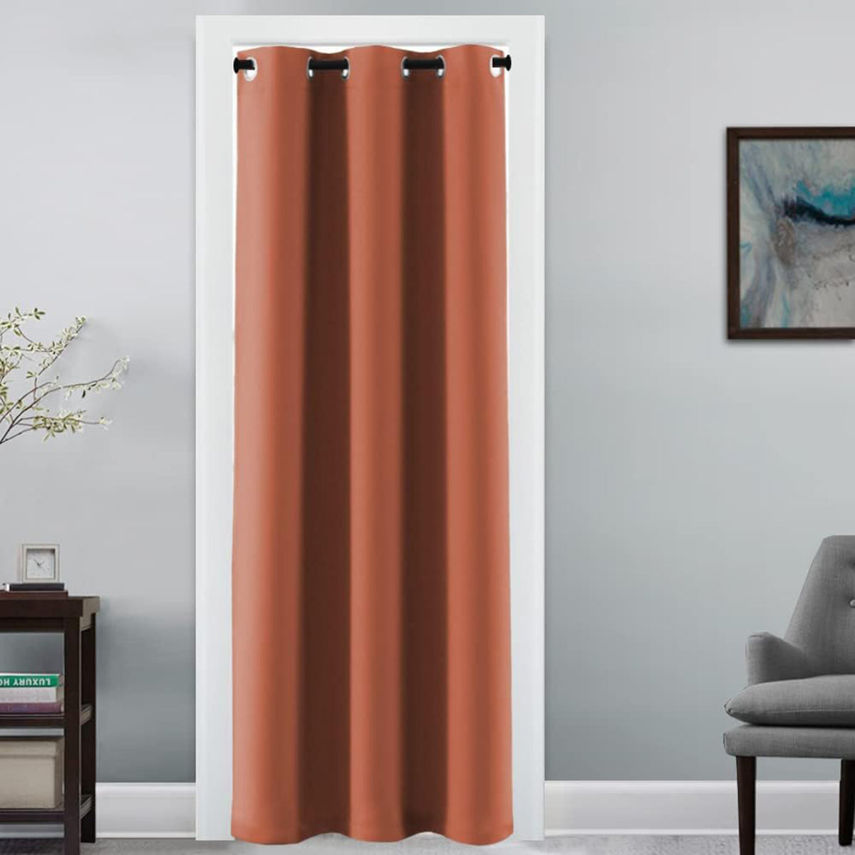 H.VERSAILTEX Room Darkening Curtains for Living Room Blackout Thermal Insulated Energy Efficient Winow Treatment Extra Long Curtains/Drapes, Grommet Top, One Panel