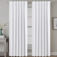 2 pcs H.VERSAILTEX Blackout Curtains Thermal Insulated Window Treatment Panels Room Darkening Blackout Drapes for Living Room Back Tab/Rod Pocket Bedroom Draperies