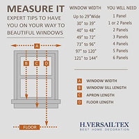 H.VERSAILTEX White Curtains for Bedroom, Back Tab/Rod Pocket Thermal Insulated Room Darkening Window White Drapes for Bedroom/Living Room - 52x63 Inches - 2 Panels, Greyish White