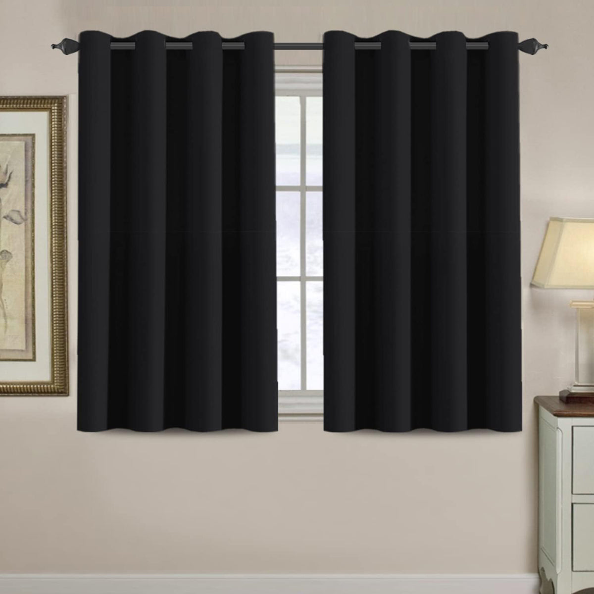 H.VERSAILTEX Room Darkening Curtains for Living Room Blackout Thermal Insulated Energy Efficient Winow Treatment Extra Long Curtains/Drapes, Grommet Top, One Panel