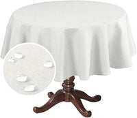 Linen Textured Table Cloths Premium Solid Tablecloth Spill-Proof Waterproof Table Cover