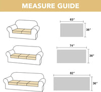 H.VERSAILTEX Chenille Couch Cover Fuzzy Sofa Cover Anti Slip Washable with Strap for Pets