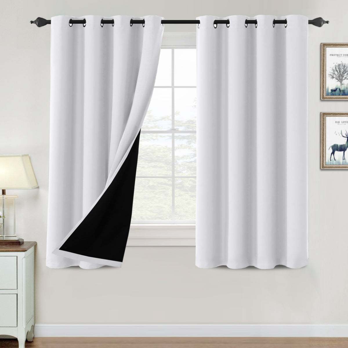 ✨special discount✨100% Blackout Thermal Insulated Blackout Curtains for Bedroom