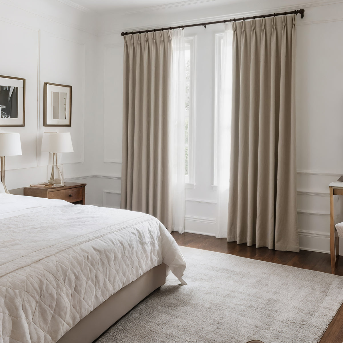 ✨special discount✨100% Blackout Thermal Insulated Blackout Curtains for Bedroom