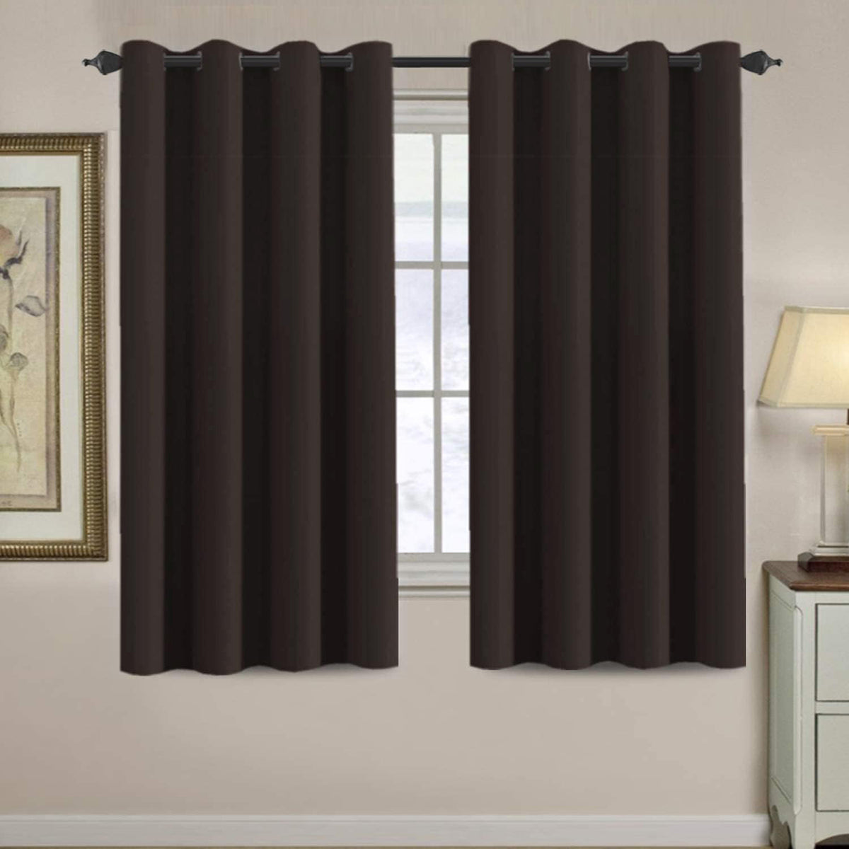 H.VERSAILTEX Room Darkening Curtains for Living Room Blackout Thermal Insulated Energy Efficient Winow Treatment Extra Long Curtains/Drapes, Grommet Top, One Panel