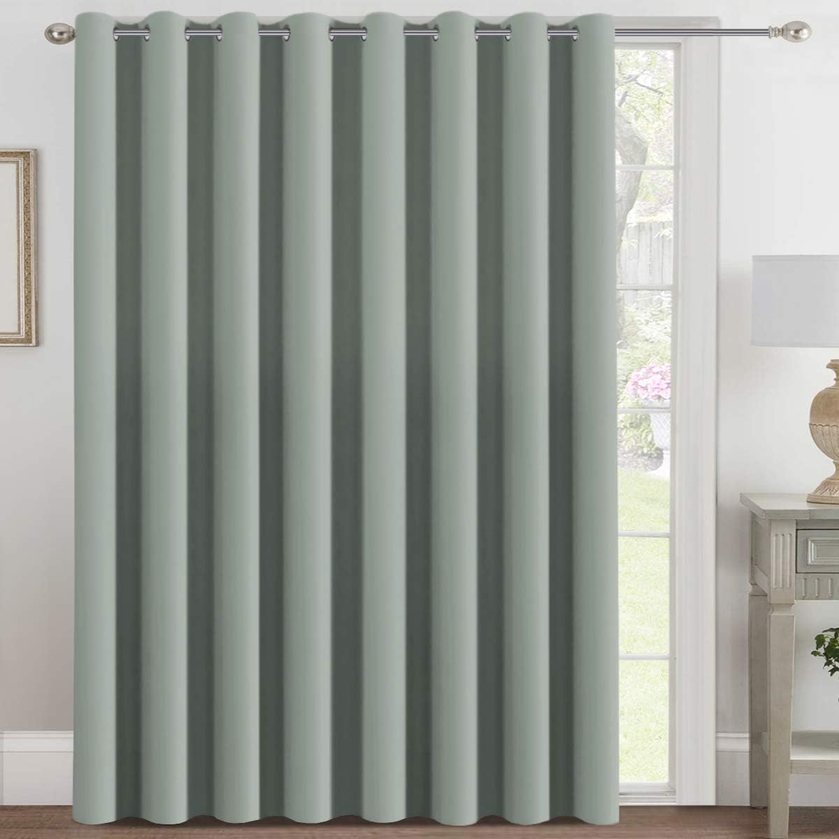 2pcs H.VERSAILTEX Light Blocking Curtain for Living Room Thermal Insulated Window Treatment Panel/Drape for Dining Room, Elegant Soft Curtain for Bedroom Grommet Top One Panel