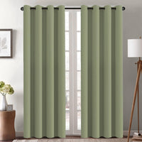 2pcs H.VERSAILTEX Light Blocking Curtain for Living Room Thermal Insulated Window Treatment Panel/Drape for Dining Room, Elegant Soft Curtain for Bedroom Grommet Top One Panel