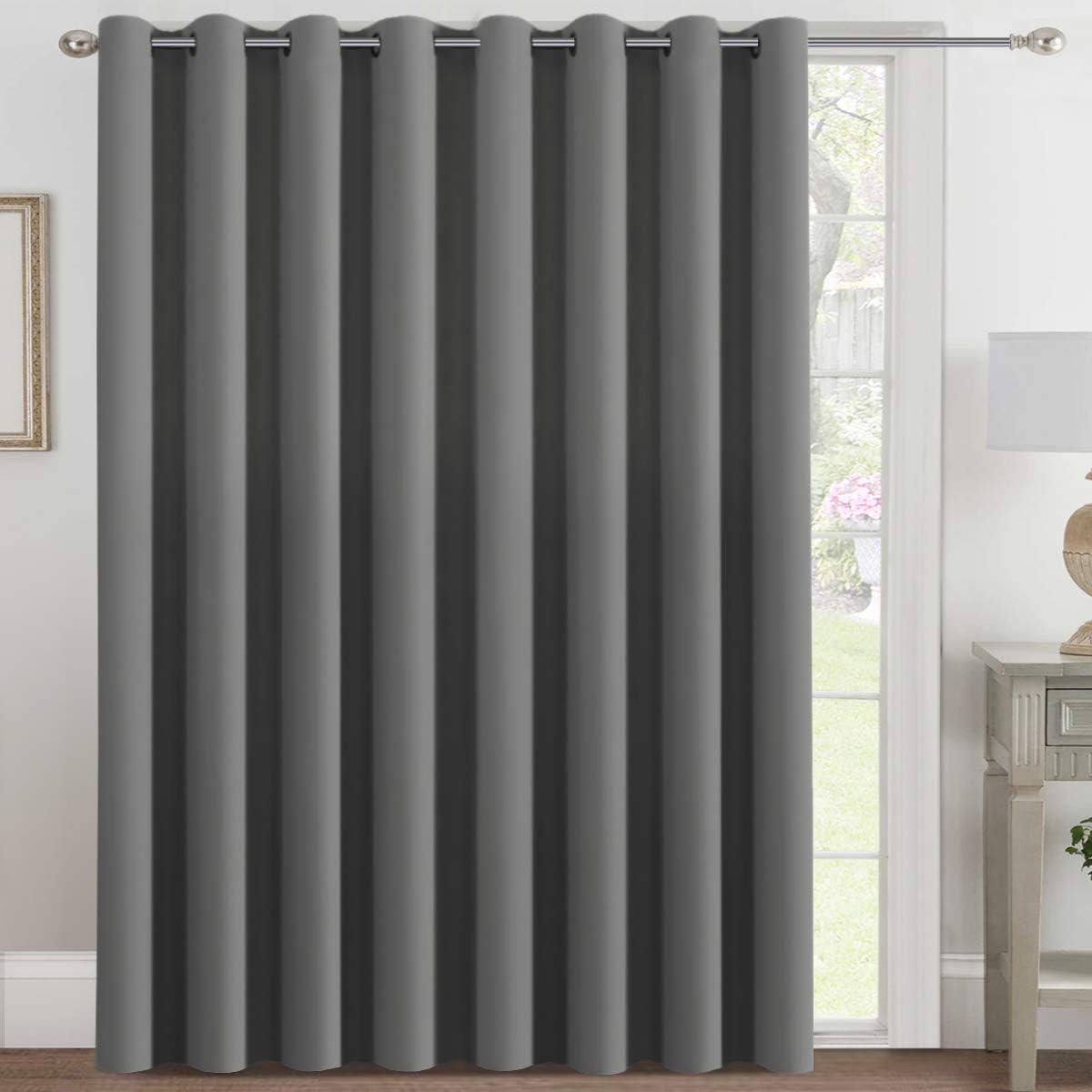 H.VERSAILTEX Room Darkening Curtains for Living Room Blackout Thermal Insulated Energy Efficient Winow Treatment Extra Long Curtains/Drapes, Grommet Top, One Panel