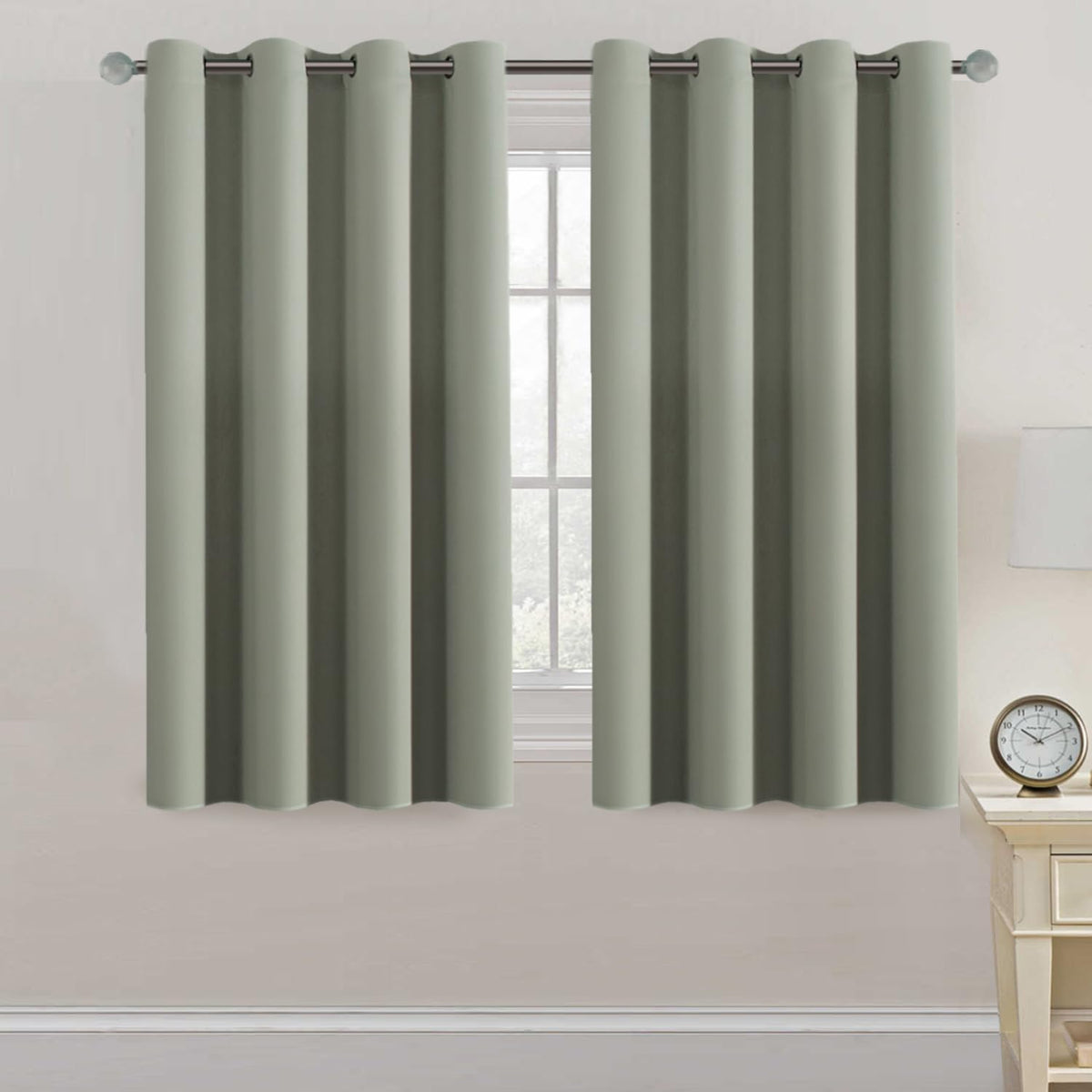 2pcs H.VERSAILTEX Light Blocking Curtain for Living Room Thermal Insulated Window Treatment Panel/Drape for Dining Room, Elegant Soft Curtain for Bedroom Grommet Top One Panel