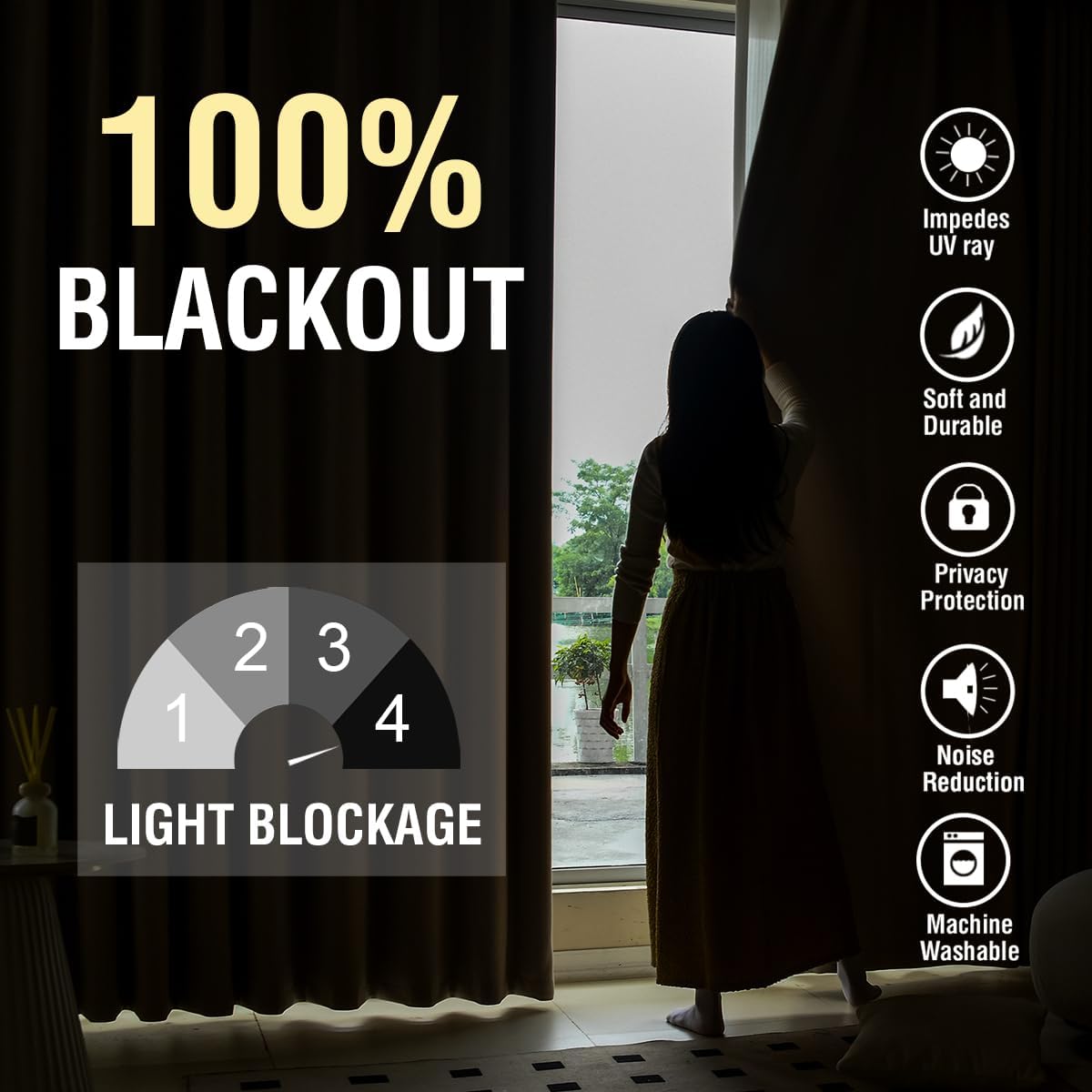 H.VERSAILTEX Pinch Pleated Blackout Curtains – Linen Chenille, Thermal Insulated, 2 Panels