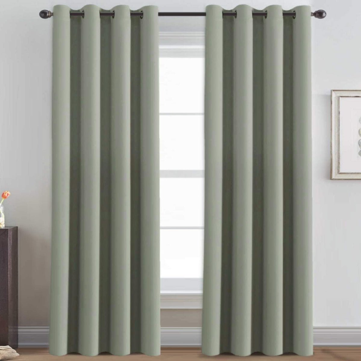 2pcs H.VERSAILTEX Light Blocking Curtain for Living Room Thermal Insulated Window Treatment Panel/Drape for Dining Room, Elegant Soft Curtain for Bedroom Grommet Top One Panel