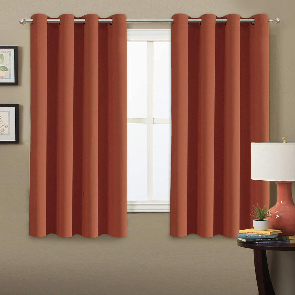 H.VERSAILTEX Room Darkening Curtains for Living Room Blackout Thermal Insulated Energy Efficient Winow Treatment Extra Long Curtains/Drapes, Grommet Top, One Panel