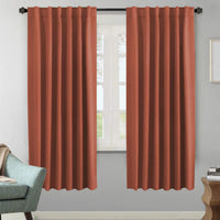 2pcs H.VERSAILTEX Blackout Curtains Thermal Insulated Window Treatment Panels Room Darkening Blackout Drapes for Living Room Back Tab/Rod Pocket Bedroom Draperies